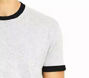 T-shirt Ringer Personnalisé avec Logo – Vente en Gros, Col Contrastant Rétro pour Hommes et Femmes – T-shirt Promotionnel Ringer – Usine de Vêtements - Product Image 3