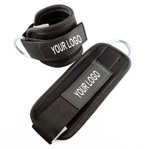Sangles de cheville en néoprène noir de qualité supérieure pour la gym, sur mesure, respirantes, légères et ajustables, unisexe - Product Image 1
