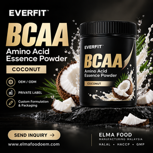 Concentré de protéines de lactosérum Elma Food 1KG Sans sucre ajouté 50 portions Formule de croissance musculaire BCAA Sans OGM Poudre de protéines pour adultes - Product Image 1