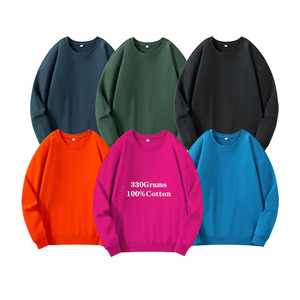Sudaderas clásicas de cuello redondo de algodón con forro polar para primavera, con impresión de logotipo personalizado, ropa de primavera para adultos, logotipo personalizado de alta calidad - Product Image 1