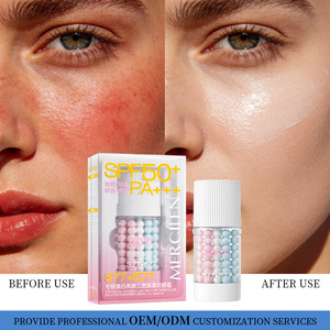 MERCILEN Crème Visage Hydratante Éclaircissante et Unifiante Teint, Base de Maquillage Tricolore, Protection Solaire, Anti-Taches - Product Image 1