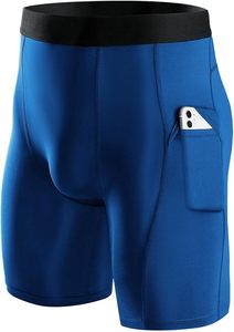 Men's Mid Waist Compression <b>Shorts</b> Solid Black Breathable <b>Spandex</b> Cotton Elastic Waist Casual Knitted <b>Shorts</b> - Product Image 2