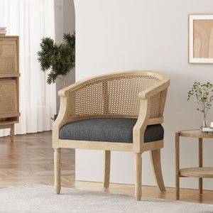 Poltrona Accent in Legno di Gomma Colore Antracite per Soggiorno - Product Image 3