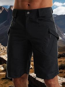 Men's Hiking Shorts Waterproof Tactical <b>Cargo</b> Short Pants Quick Dry <b>Work</b> Shorts with Multi Pockets - Product Image 3