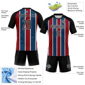 Ensemble de short de volley-ball pour hommes de haute qualité, bicolore rouge et bleu, respirant, 100% polyester, doux et confortable, tenue de sport - Product Image 3