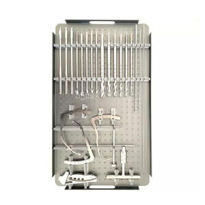 Juego de instrumentos para artroscopia de rodilla ACL PCL de Azicon: Herramientas para reconstrucción de ligamentos, guía de perforación femoral y tibial, sonda y pinza. - Product Image 6