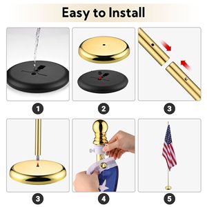 Asta Portabandiera Sezionale Migliorata da 8 Piedi 22FLP014-8FTG-B.V1 Versione - Product Image 3