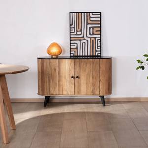 Vandana Autumn Harmony Small two-tone wood and black vintage-style Boogie sideboard - Product Image 1
