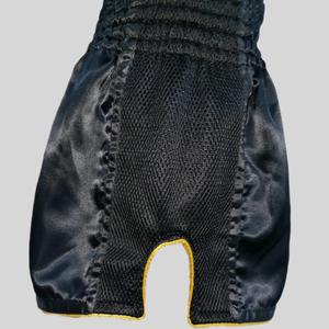 Shorts de combat sur mesure, créez vos propres shorts de kick-boxing, Muay Thai, MMA, shorts de combat, Muay Thai noir extensible - Product Image 4