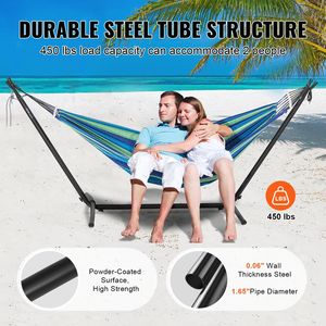Portable Steel <b>Hammock</b> Stand 450lbs Capacity 2-Person Heavy Duty Adjustable Hooks <b>Hammock</b> Frame Fits 9.5-12" <b>Hammock</b> <b>Hammock</b> - Product Image 4