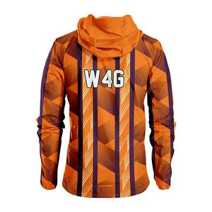 Custom Hooded Casual Spring Wear Eco Friendly Unisex Regular Fit Nylon Coated Zipper Windbreaker Jacket Quick Dry <b>Waterproof</b> - Product Image 2