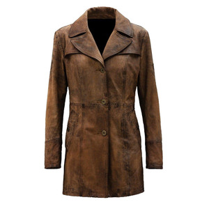 Abrigo Largo Clásico para Hombre, de Cuero Vacuno Premium, Impermeable, Transpirable, Ecológico, Material Suave y Resistente, 300g, para Invierno - Product Image 1