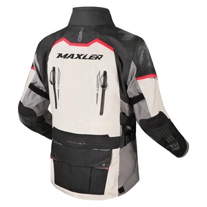 Blouson de moto vintage long avec doublure chaude amovible et protections - Product Image 1