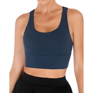 Solid Trader Premium Brassière de sport athlétique avec découpe au dos élégante, respirante et sans couture, pour l'entraînement, la course en extérieur et le jogging - Product Image 1