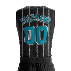 Conjuntos de Uniformes de Baloncesto Unisex de Talla Grande, 100% Poliéster, Transpirables, de Secado Rápido, sin Mangas, Personalizados con Impresión Sublimada - Product Image 5