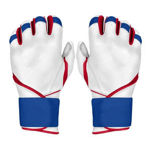 Hot Selling Premium Quality Custom Baseball Softball <b>Batting</b> Gloves Breathable Polyester/Cotton Hook Loop Closure Customized - Product Image 4