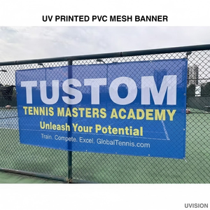 Pancarta de malla personalizada para exteriores, impresa con protección UV, resistente al viento, para publicidad en vallas - Product Image 3