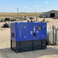 Groupes électrogènes diesel silencieux à refroidissement par eau 20/25/30/35/40/50 kVA avec réservoir de carburant surdimensionné personnalisé 120/230/400 V – Générateur de secours