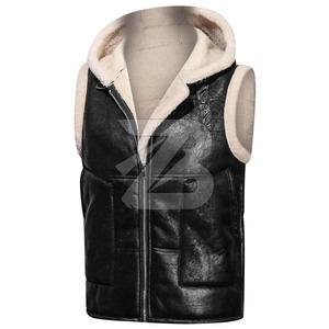 Veste d'hiver réversible en cuir PU de haute qualité pour homme, imperméable, doublure en polaire, col en V, style streetwear - Product Image 6