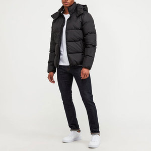 <b>Cheap</b> Canvas Stand Collar <b>Puffer</b> <b>Jacket</b> Men Fashion New Design Winter <b>Puffer</b> Hidden Pockets Bubble Cotton Coat - Product Image 2