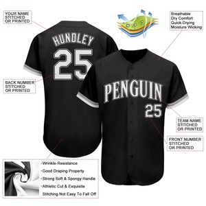 Ropa de Béisbol con Diseño Personalizado, Logotipo del Equipo, Nombre y Número del Jugador, Secado Rápido, Absorción de Humedad, Servicio OEM/ODM al por Mayor - Product Image 3