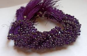 AAA Natural African <b>Amethyst</b> Faceted Teardrop Shape Briolette 6X4MM <b>Amethyst</b> Gemstone Beads 8" Strand Faceted Beads Wholesaler - Product Image 6