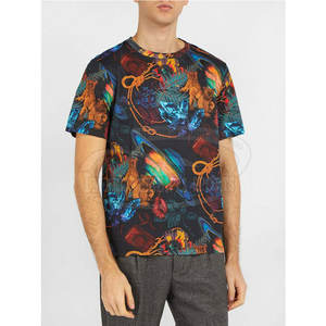 2024 nuevo diseño de camisetas de sublimación para hombres de secado rápido de punto de transferencia de calor Tie Dye Fitness Gym camisetas - Product Image 6