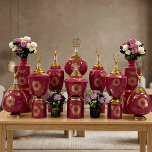 Frascos Decorativos de Lujo para Mesas de Recepción de Bodas, Decoración de Vestíbulos de Hotel, Salones de Banquetes y Exhibiciones Elegantes para Eventos - Product Image 4