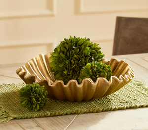 Bandeja DE SERVICIO DE ALUMINIO redonda antigua de latón dorado personalizada de la mejor calidad hecha a mano al por mayor para decoración de mesa de cena - Product Image 2