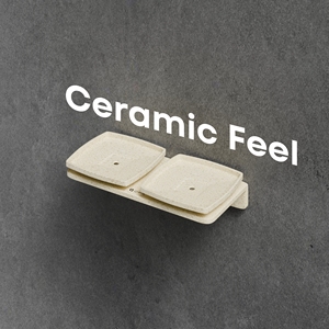 Support mural métallique double pour porte-savon carré grand format, double porte-savon en verre pour design de salle de bain contemporain, accessoires de salle de bain - Product Image 3