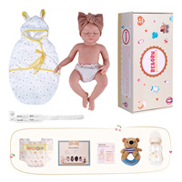 Poupées reborn Babeside Larry de 16 pouces, fille endormie, corps entièrement en silicone, poupée réaliste, livraison rapide depuis l'entrepôt américain