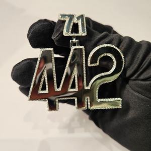 925 plata esterlina IGI certificado VVS diamante colgante para hombres Iced VVS Moissanite diamante fino colgantes y dijes estilo Hip Hop - Product Image 1