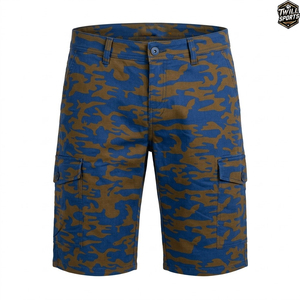 Pantalones Cortos Cargo de Camuflaje Personalizados para Hombre, Pantalones Cortos Tácticos Resistentes, Pantalones Cortos Cargo Multibolsillos para Exteriores - Product Image 1