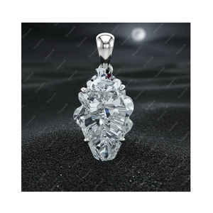 Idées de cadeaux de Noël en argent sterling 925 pour maman, papa, femme, pendentifs et breloques en diamant personnalisés uniques, bijoux fins, cornet de glace - Product Image 1