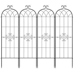 Traliccio per Rose 71 x 20 Pollici, Finitura Verniciata a Polvere, Confezione da 4, Tralicci per Fiori da Giardino con Chiusura Pratica - Product Image 1