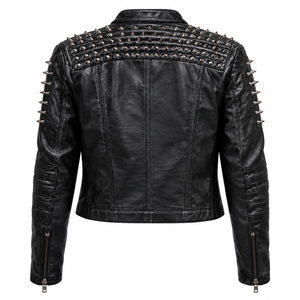 Chaqueta de Cuero Negra a la Moda para Hombre |   Fabricante OEM de Cuero Casual Transpirable y Resistente al Viento de Alta Calidad - Product Image 2