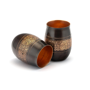 Premium Handmade Copper Hammered Water Glass Traditional Metal Drinking Tumbler for Home Kitchen Dining and Restaurant - Product Image 3