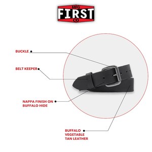 Cinturón de Cuero Genuino para Hombre, Marca Privada OEM, Hebilla Metálica Grabada con Láser Personalizada, Correas de Cuero Real Sólido, LMB-0090 - Product Image 2