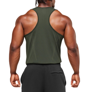 Gym Tank Tops Mens <b>Muscle</b> Fit Sleeveless Training Shirts Breathable Stretch Workout Apparel Custom OEM Manufacturer - Product Image 3