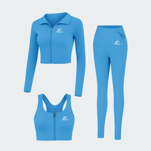 Conjuntos de ropa deportiva para mujer OEM ODM: Top de yoga de cintura alta, suave como la mantequilla, sostenible, con sujetador de soporte para Pilates y entrenamiento. - Product Image 2