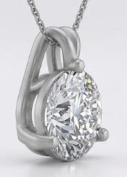 Collar con Colgante de Diamante Solitario Brillante de Platino Aniva, Certificado por IGI, 3.50g, 3 Puntas, Joyería Fina para Uso Diario, Regalo para Mujer - Product Image 3