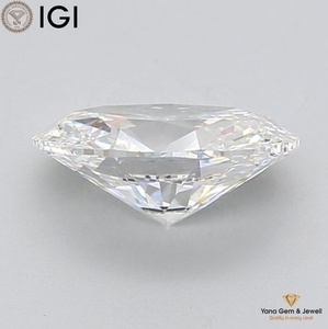 Magnifique bijou central, diamant de laboratoire CVD certifié IGI, 2,50 carats, pureté VVS1, couleur D, taille ovale - Product Image 3