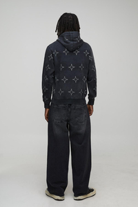 Custom Men's Summer Winter Lightweight Baggy Jeans Straight Fit 100% Cotton Raw Selvedge Denim <b>Pants</b> Button Decoration Solid - Product Image 3