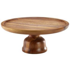 Premium wooden <b>tray</b> elegant bakery display wooden sweet stand dessert <b>serving</b> accessory modern hosting stand artisan - Product Image 3