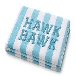 Toalla de playa personalizada de algodón suave a rayas, toalla de baño de algodón suave de secado rápido, hecha a medida, lista para personalizar. - Product Image 4
