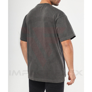 Camiseta de Hombre, Nueva Colección 2026, Alta Calidad, 320gsm, Algodón Grueso, Estilo Urbano, Impresión de Logotipo Personalizado, Lisa - Product Image 2