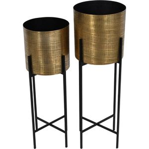 Jardinière en métal artistique avec support, créant des arrangements de plantes vertes décoratifs accrocheurs pour l'intérieur et l'extérieur, magnifiquement exécutés - Product Image 3