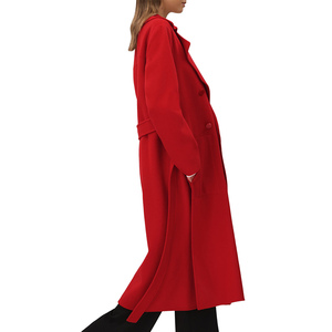 Manteau long en cachemire et laine double face pour femme, coupe oversize, chaud et tendance pour l'hiver - Product Image 6