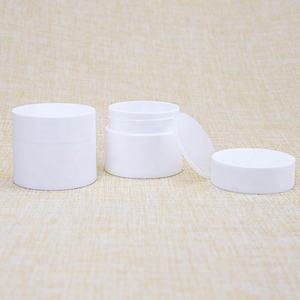 Frascos Redondos de 30 ml para Muestras de Cosméticos, Color Blanco Mate, para Crema Corporal y Crema para Ojos, Material de Tapa de Plástico - Product Image 2