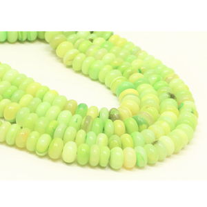 Perles d'opale verte Parrot Green Dot, forme ronde, lisses, 16 pouces, 8-11 mm, perles d'opale verte Parrot, pour la création de bijoux. - Product Image 2
